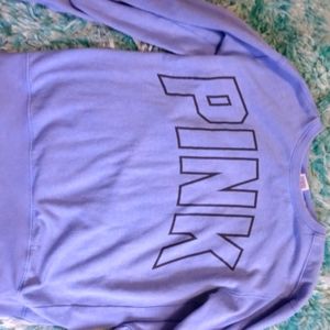 Love pink sweater shirt loose size medium